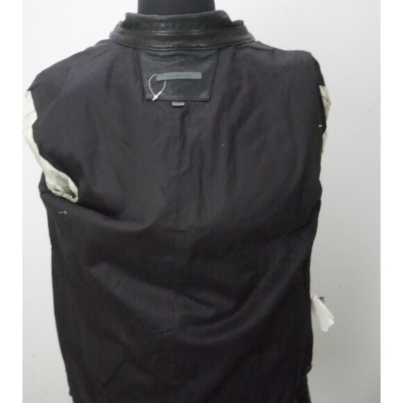 John Varvatos Lambskin Black Hook Closure Resort Leather Jacket Sz 40 NEW - Picture 7 of 9
